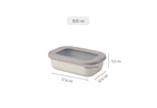 Cirqula Rectangle 500ml Nordic White image 2