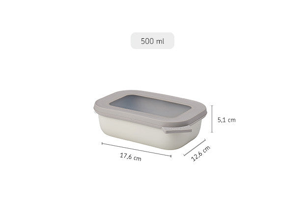 Cirqula Rectangle 500ml Nordic White image 2