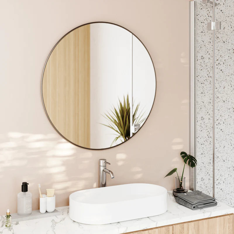 Umbra Hubba Wall Mirror - Metallic-Titanium image 1