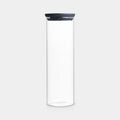 Brabantia Stackable Jar 1.9 Litre, Glass - Dark Grey image 0