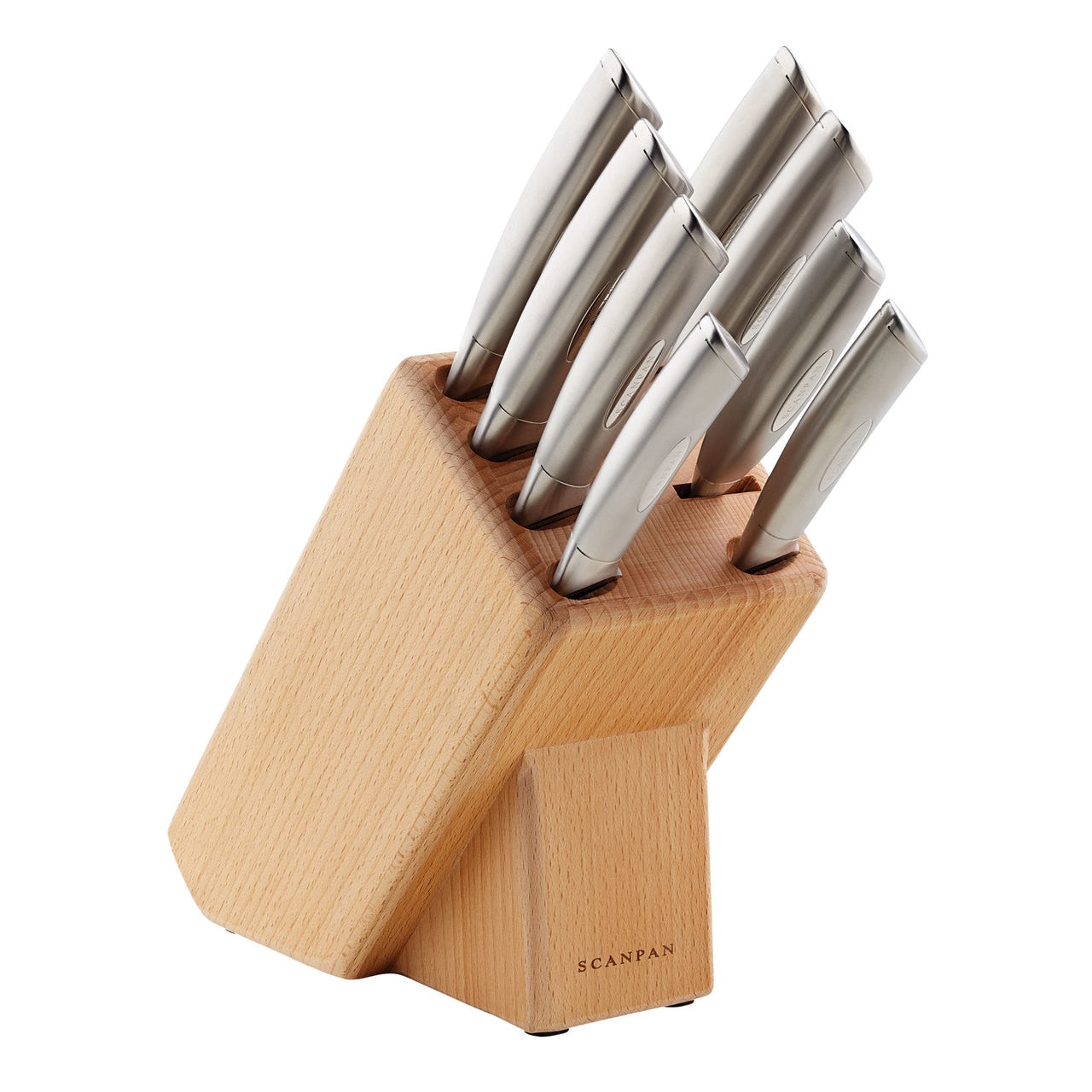 Scanpan Classic Steel 9 Piece Knife Block Set image 0