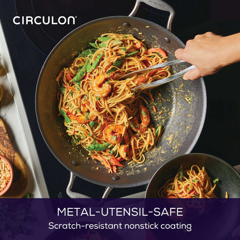 Circulon ScratchDefense A1 Nonstick Induction Covered Wok 36cm image 3
