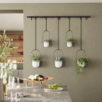 Umbra Triflora Hanging Planter Set of 5 - White/Black image 1