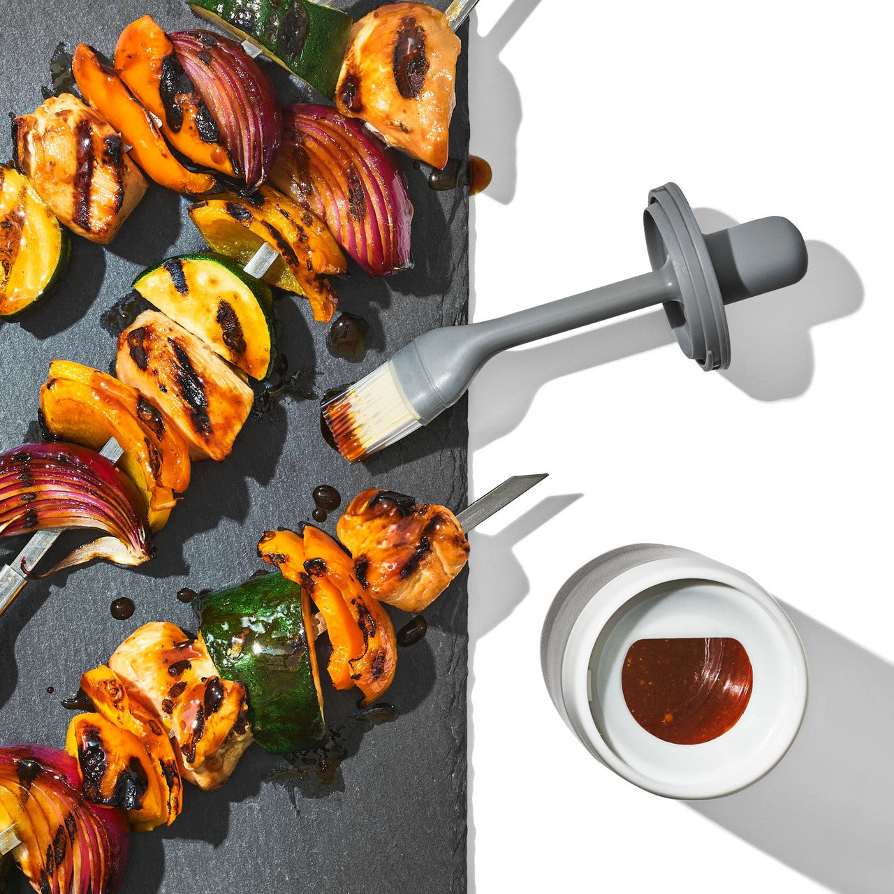 OXO Silicone Cooktop Brush & Bottle Set image 2