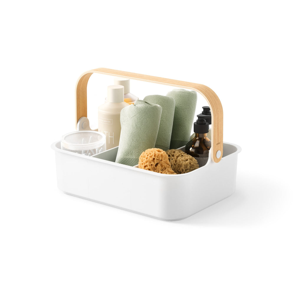 Umbra Bellwood Storage Bin - Large - White/Natural image 4