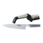 Global Classic 20Cm Cooks & Global Sharpener image 0
