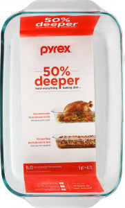 Pyrex Deep Glass Baking Dish 4.7L image 1