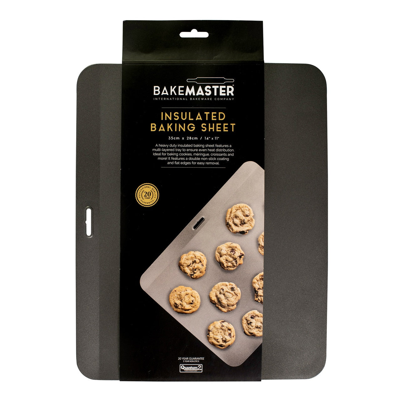 Bakemaster Insulated Baking Sheet, 35 X 28Cm - Non-Stick image 2