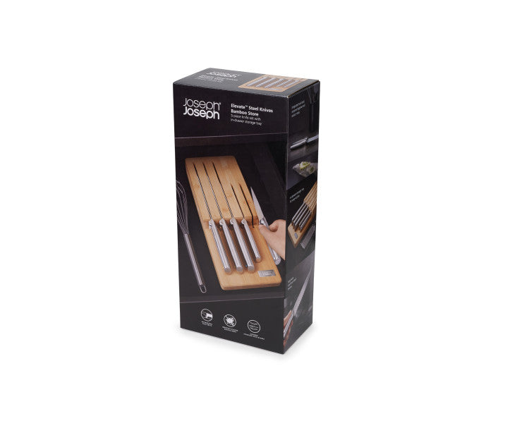 Elevate Steel Knives Bamboo Store 5 Piece Set image 1