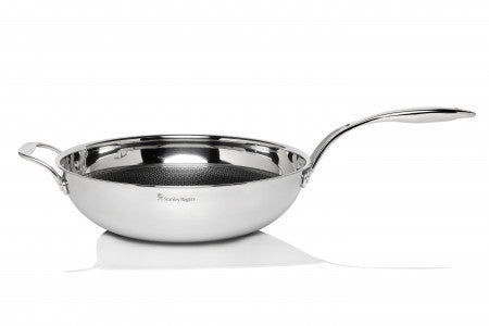 Stanley Rogers Matrix Stainless Steel Wok Pan 32cm image 2