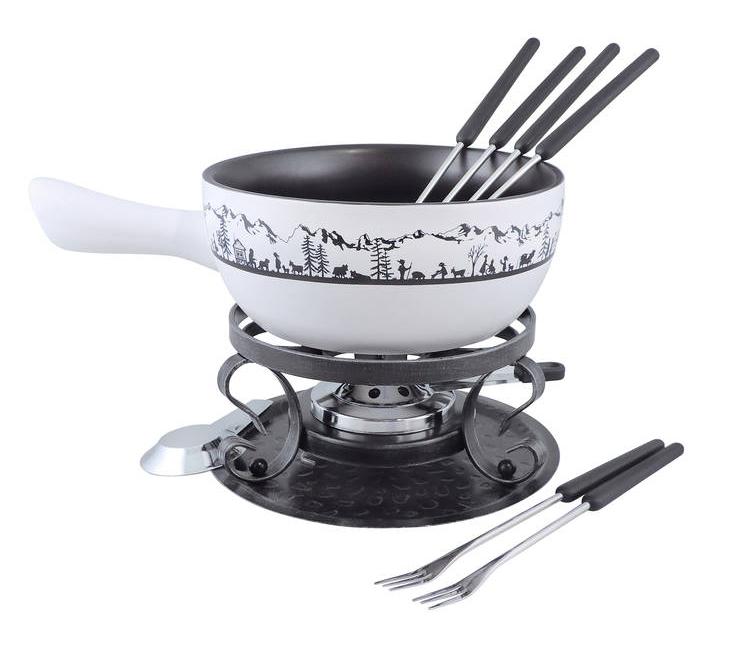 SWISSMAR HEIDI 9 PIECE CERAMIC FONDUE SET image 0