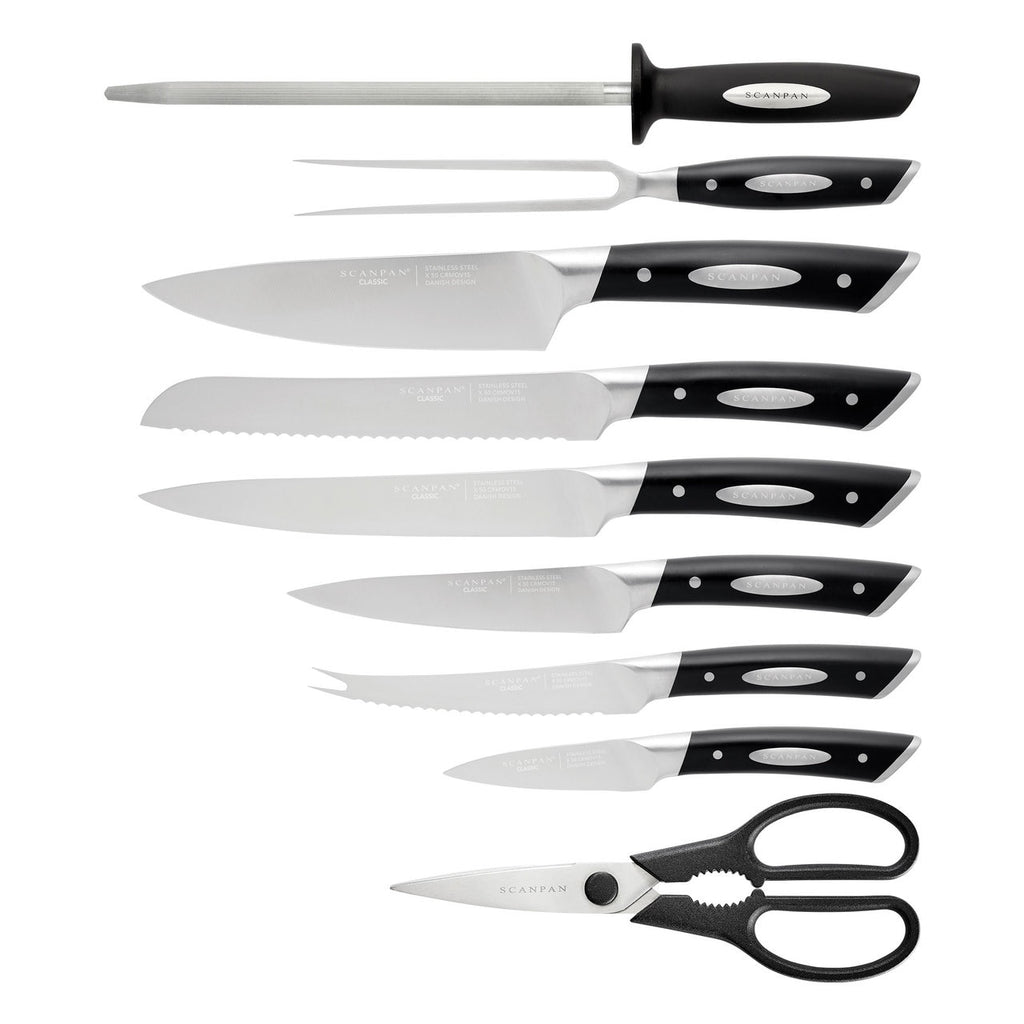 Scanpan Classic 10 Piece Knife Block Set image 1