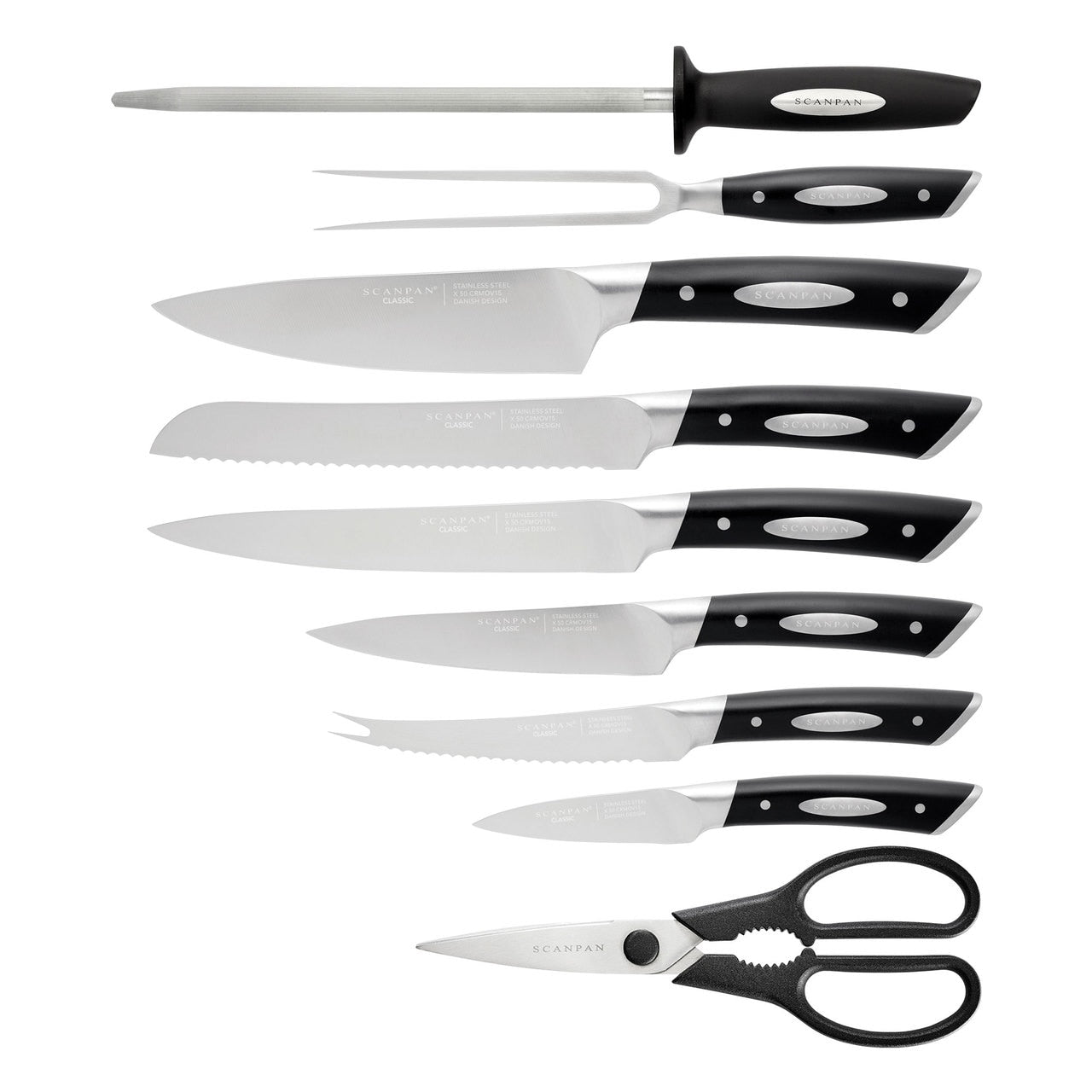 Scanpan Classic 10 Piece Knife Block Set image 1