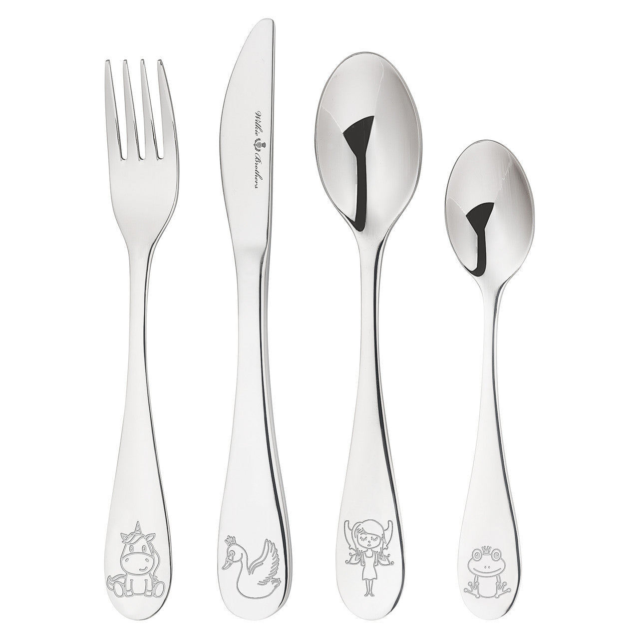 Wilkie Brothers 4 Piece Children's Cutlery Set - Fairytale image 0