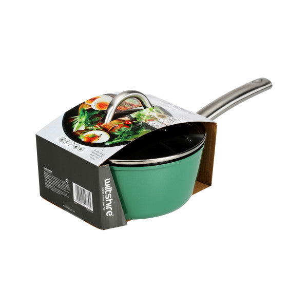 Wiltshire Easycook Pine Induction Saucepan 20cm|2.17l with glass lid