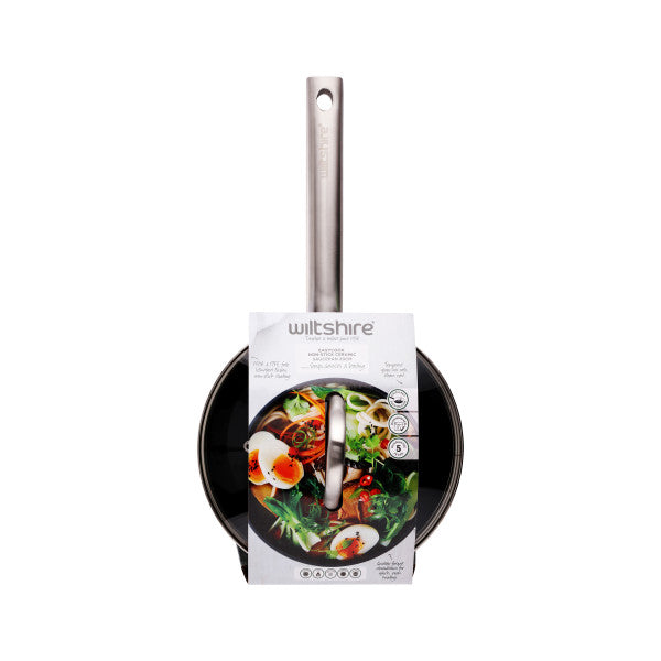 Wiltshire Easycook Pine Induction Saucepan 20cm|2.17l with glass lid