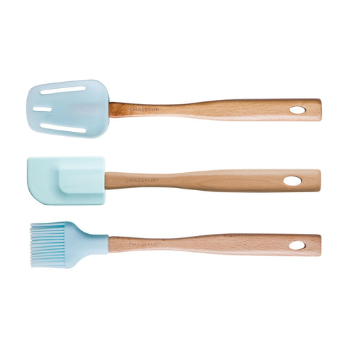 Chasseur Spatula, Brush & Spoon Set Duck Egg Blue Duck Egg Blue image 0