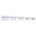 LocknLock Classic 5 Piece Set - Square