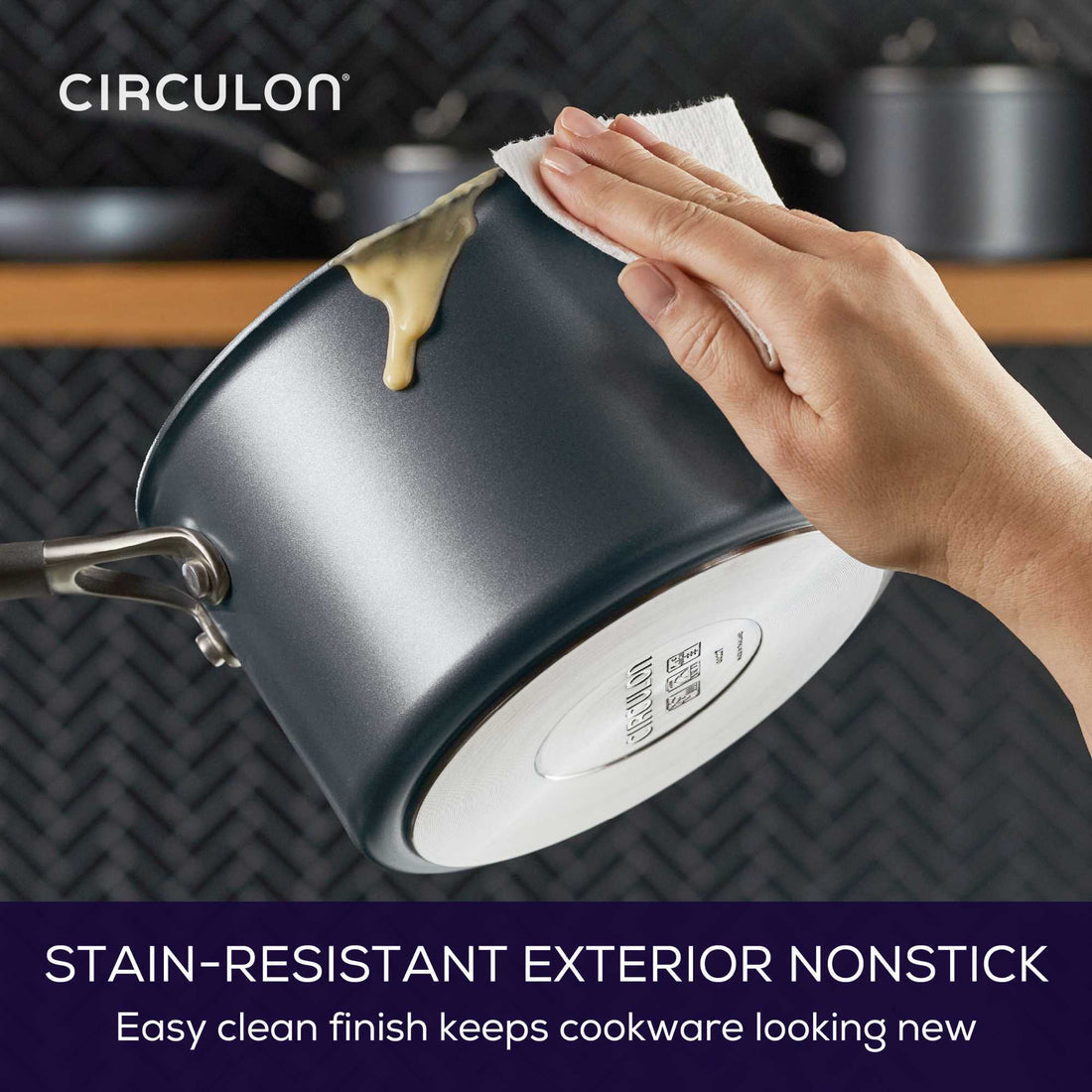 Circulon ScratchDefense A1 Nonstick Induction Skillet 21.5cm & Casserole 28.5cm image 4