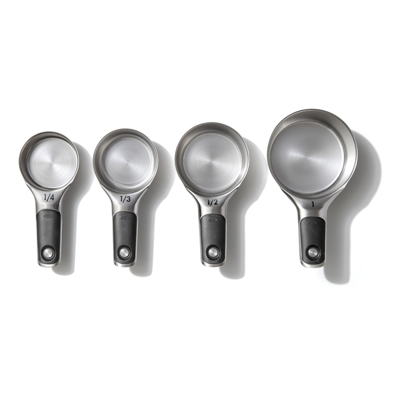 Oxo 4 Piece Stainless Steel Measuring Cup Set image 2