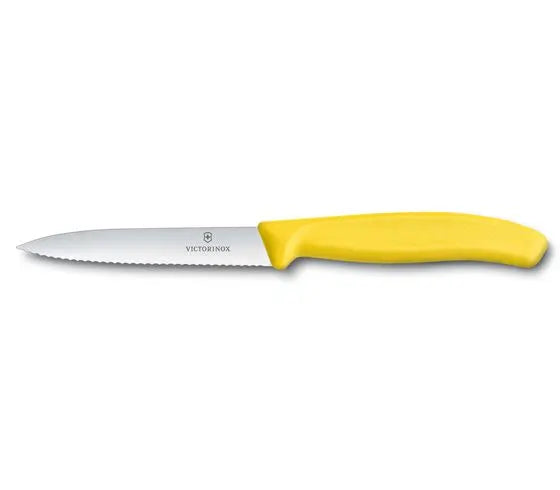 Victorinox Paring Knife With Wavy Edge � Yellow image 0