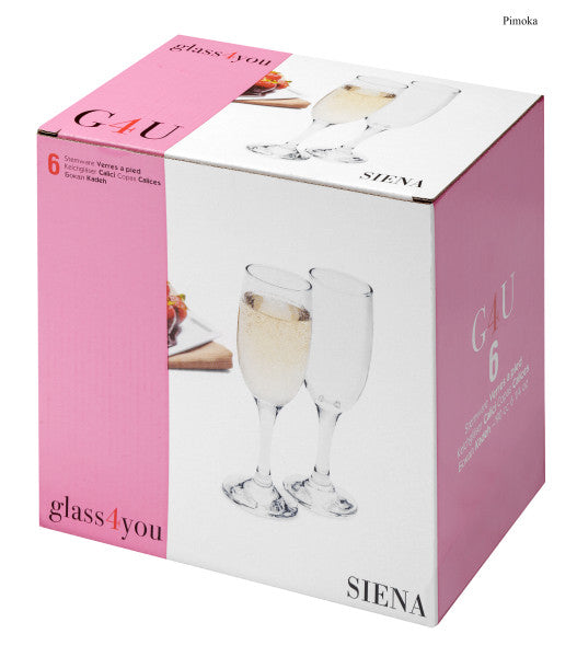 Pasabahce Glass4You Flute 190ml - Set 6 image 1