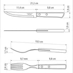 Tramontina Churrasco Steak Knife Polywood Traditional Steak Set Brown 12pc image 4