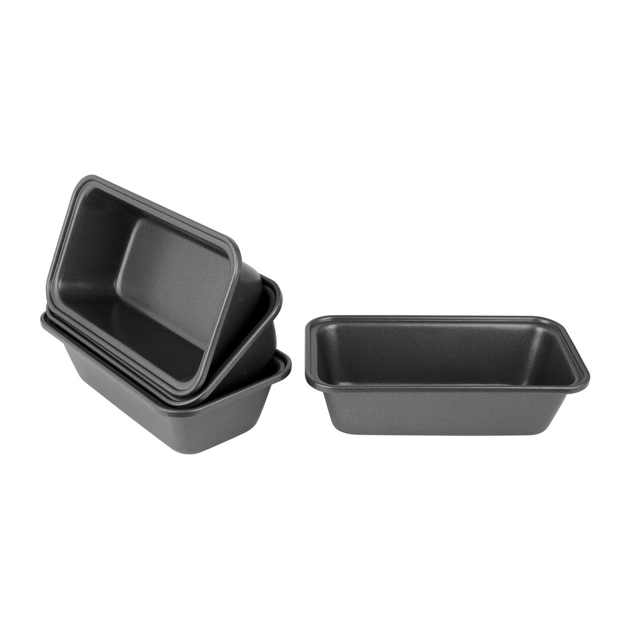 Bakemaster Loaf Pan Set of 4 15 x 8.5 x 4.5cm - Non-stick image 0