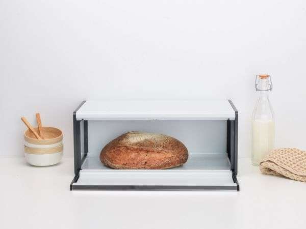 Brabantia Fall Front Bread Bin White image 1