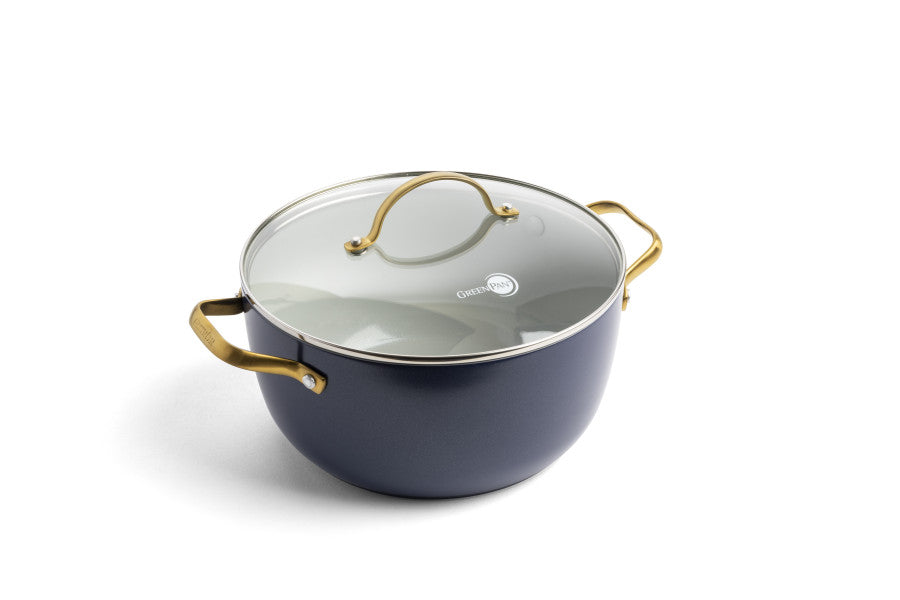 GreenPan Padova Navy Blue Covered Casserole 24cm/4.7L image 0