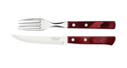 Tramontina Churrasco Steak Knife Polywood Traditional Steak Set Red 12pc image 0
