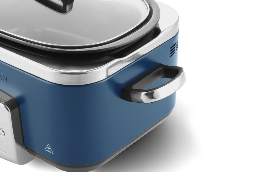 GreenPan Slow Cooker 6L PFAS Free - Oxford Blue image 1