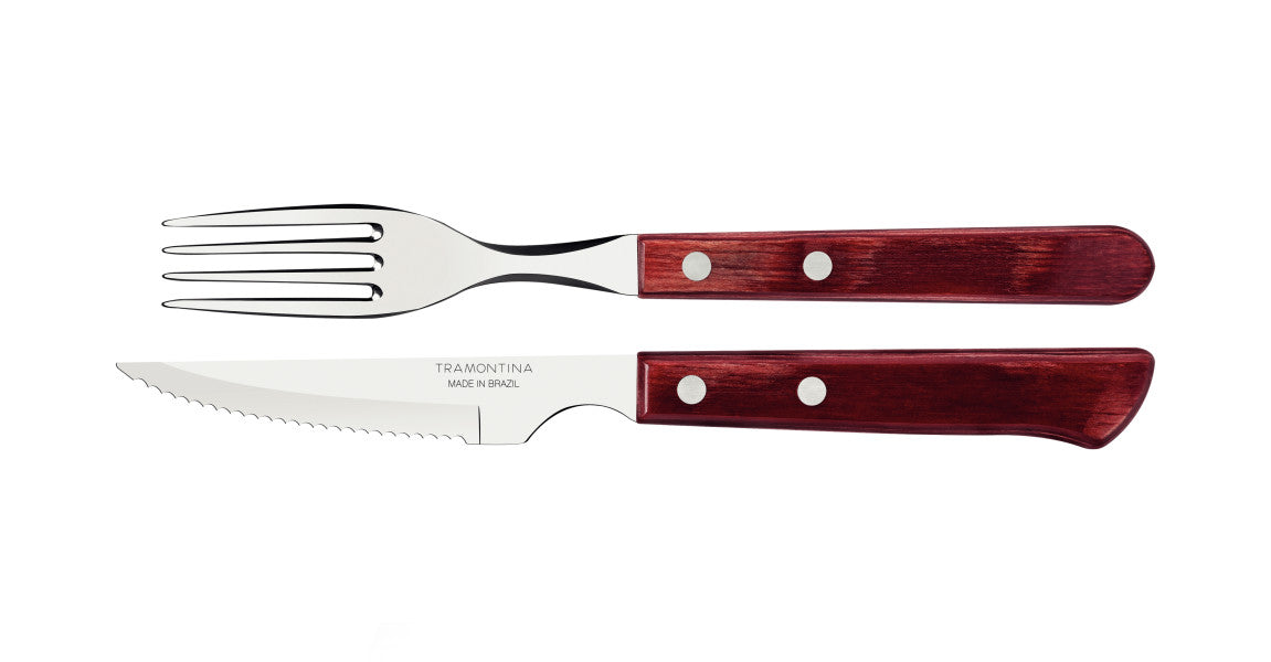 Tramontina Churrasco Spanish Steak Cutlery 12 Piece Set - Red image 0