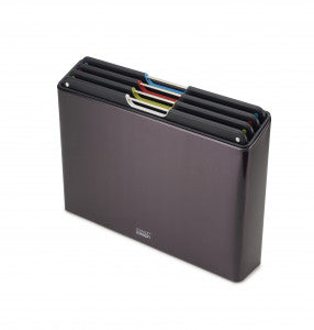 Joseph Joseph Folio Steel 4-piece chopping board set � Carbon Black image 0