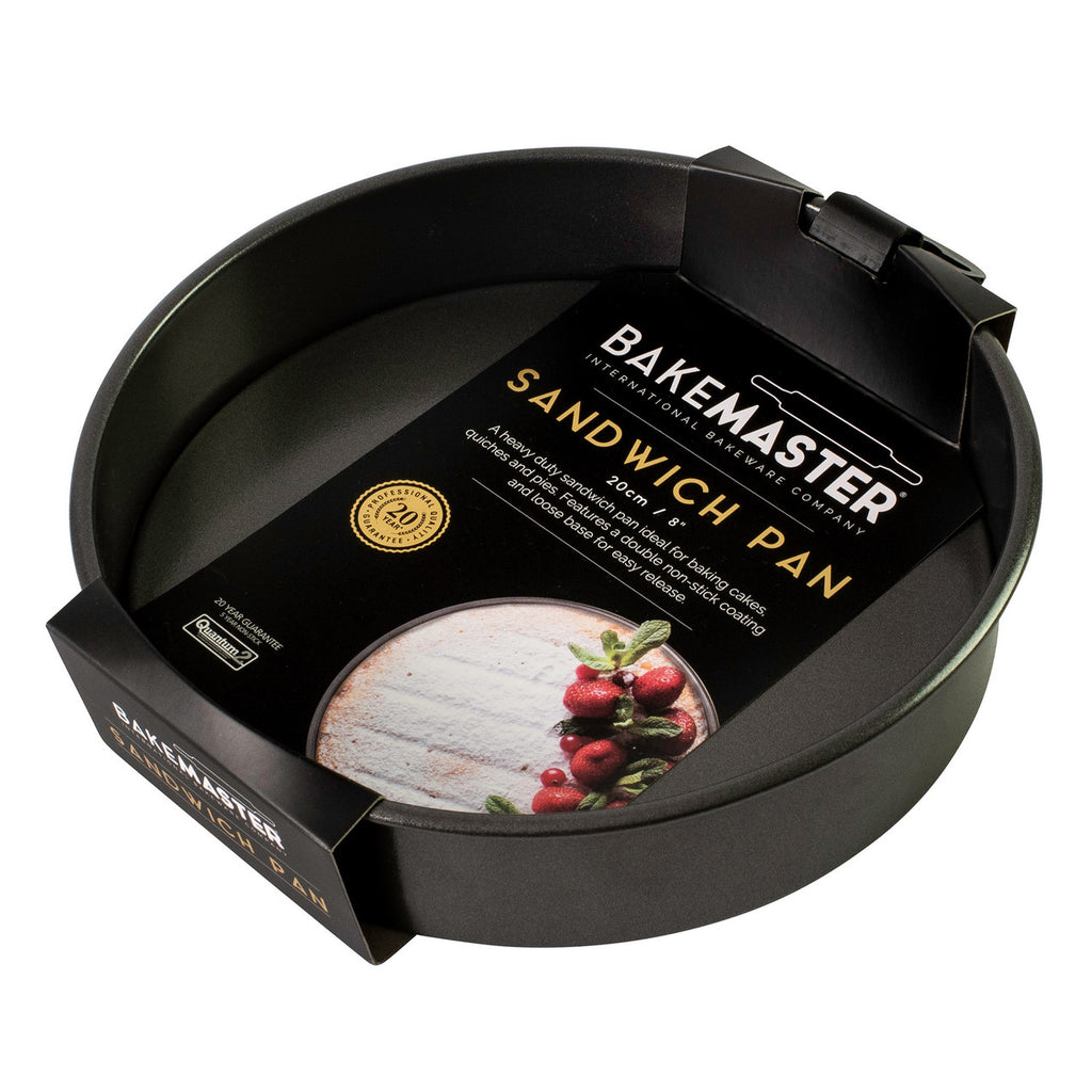 Bakemaster Loose Base Rnd Sandwich Pan 20? x 3.5cm - Non-stick image 1