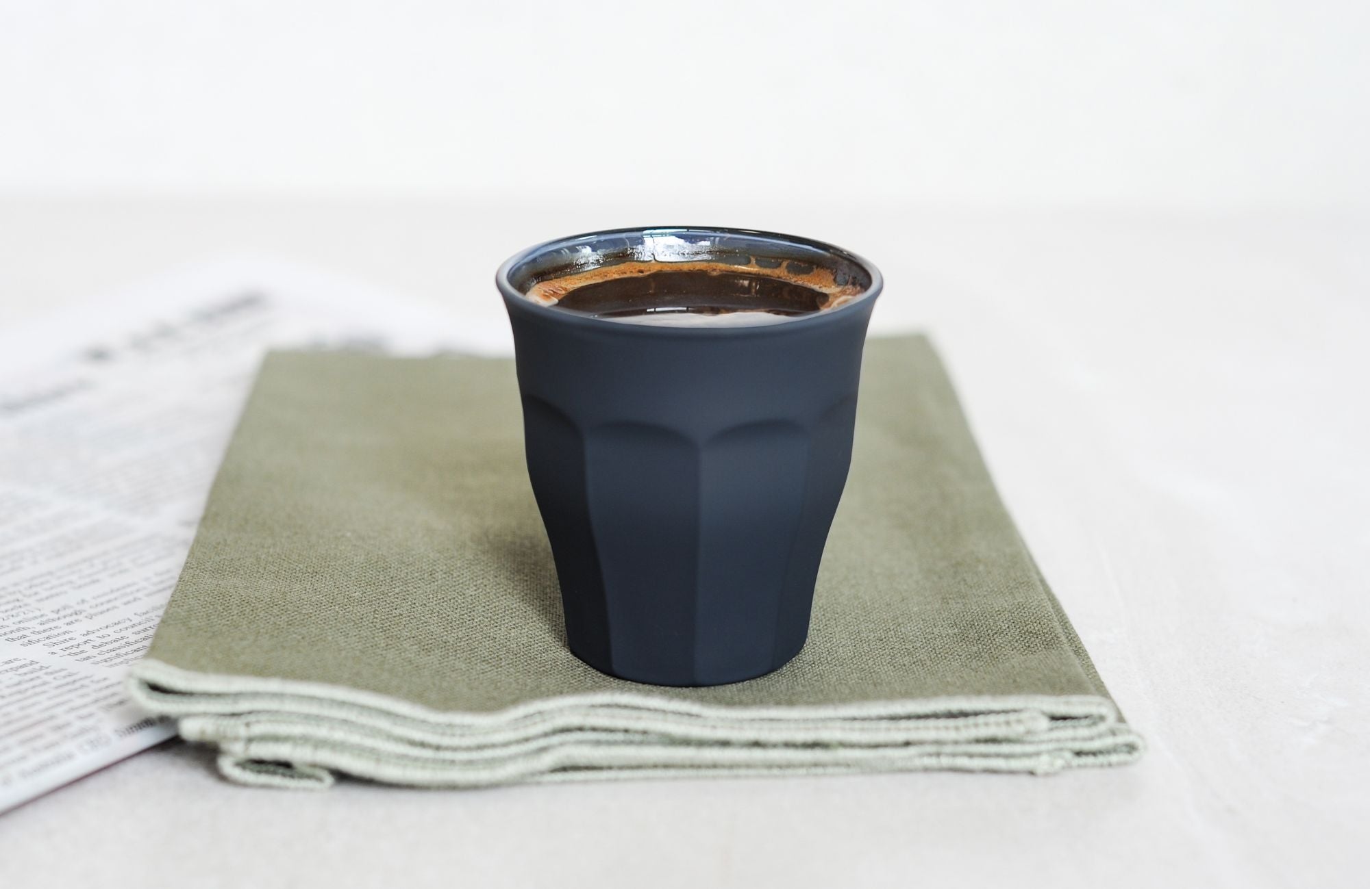 Duralex Picardie Soft Touch Black Tumbler 90ml Set of 6 image 1