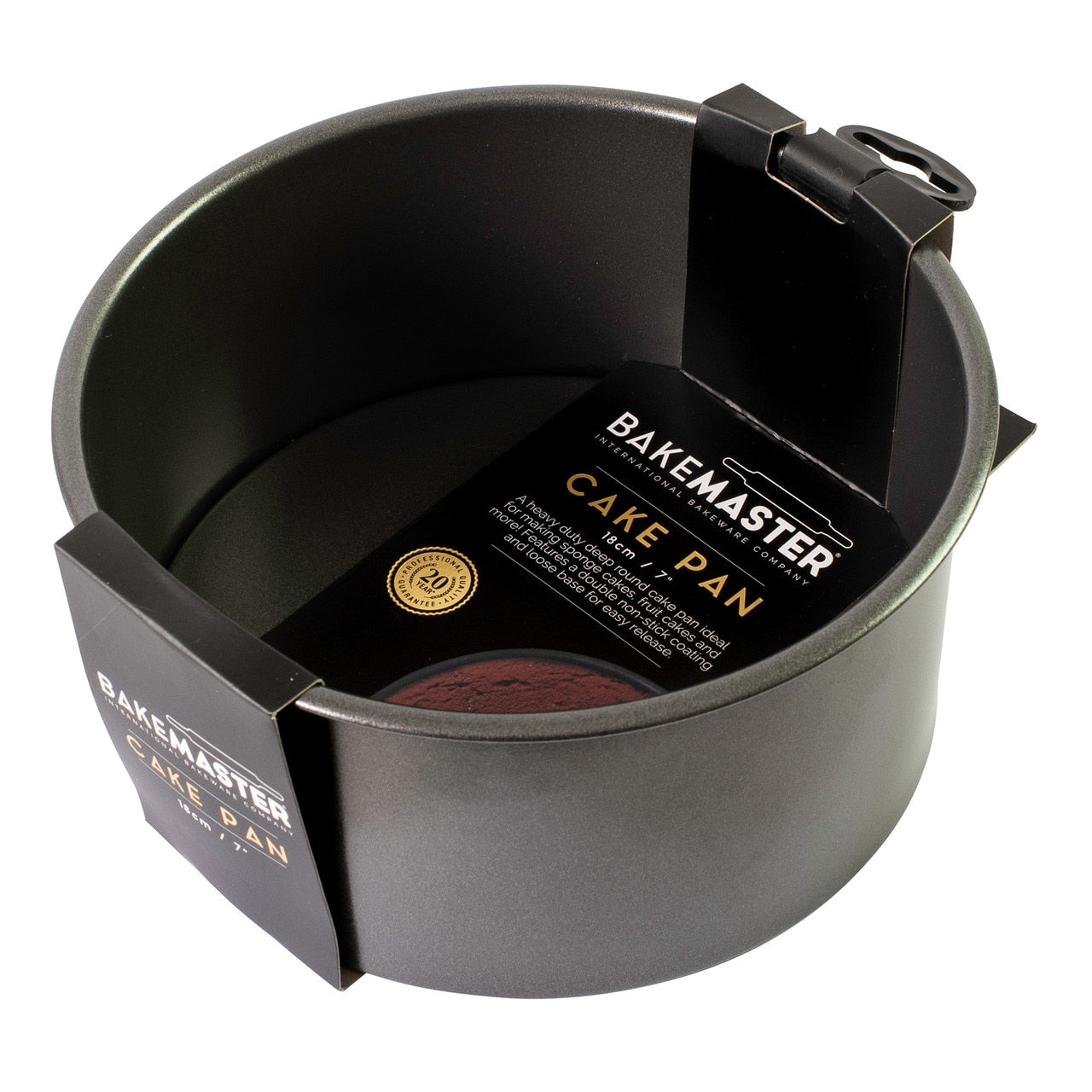 Bakemaster Loose Base Rnd Deep Cake Pan, 18� X 8Cm - Non-Stick image 1