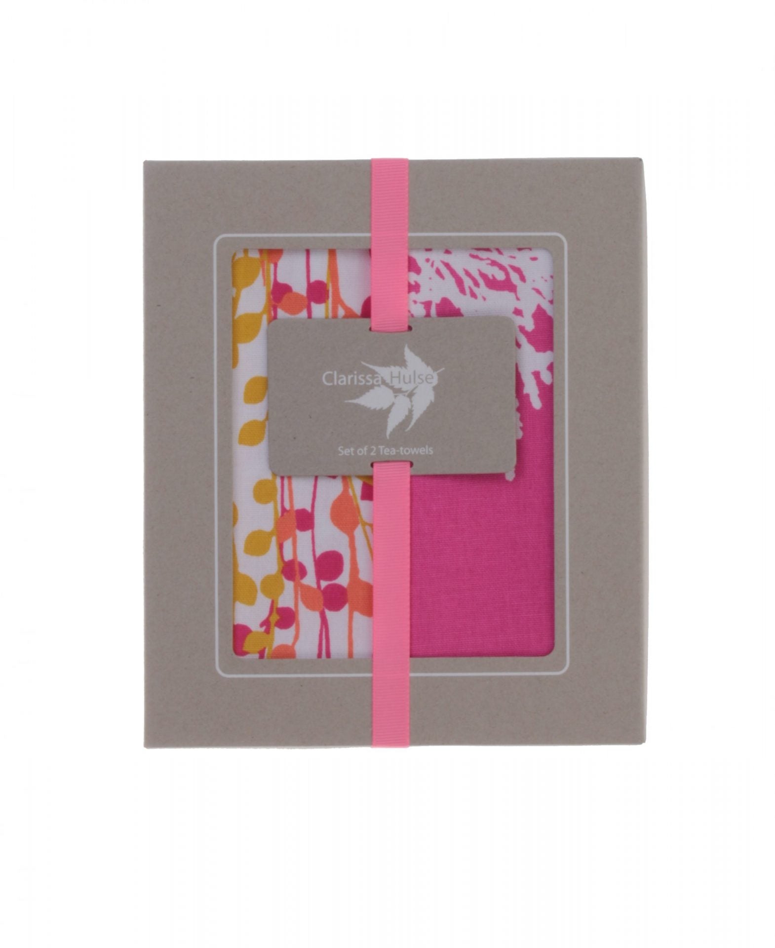 Ulster Weavers Cotton Tea Towel 2Pk Pink Fynbos image 0