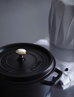 Staub Round Cocotte - 28cm Black image 3