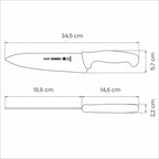 Tramontina Professional Master Black Cooks Knife 8", 20cm image 2