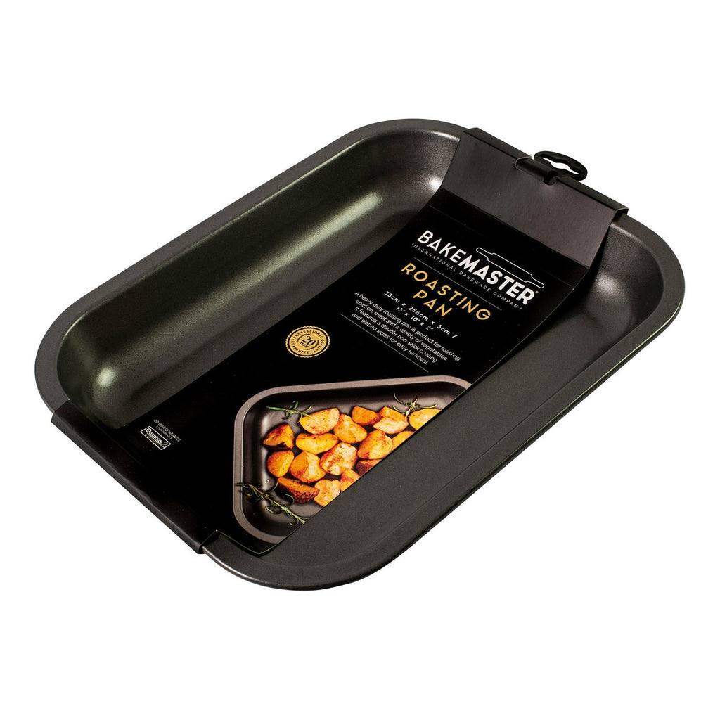 Bakemaster Medium Roasting Pan, 33 X 25.5 X 5Cm - Non-Stick image 1