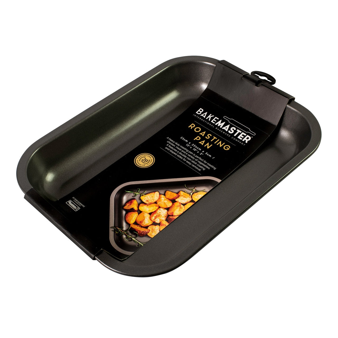 Bakemaster Medium Roasting Pan, 33 X 25.5 X 5Cm - Non-Stick image 1