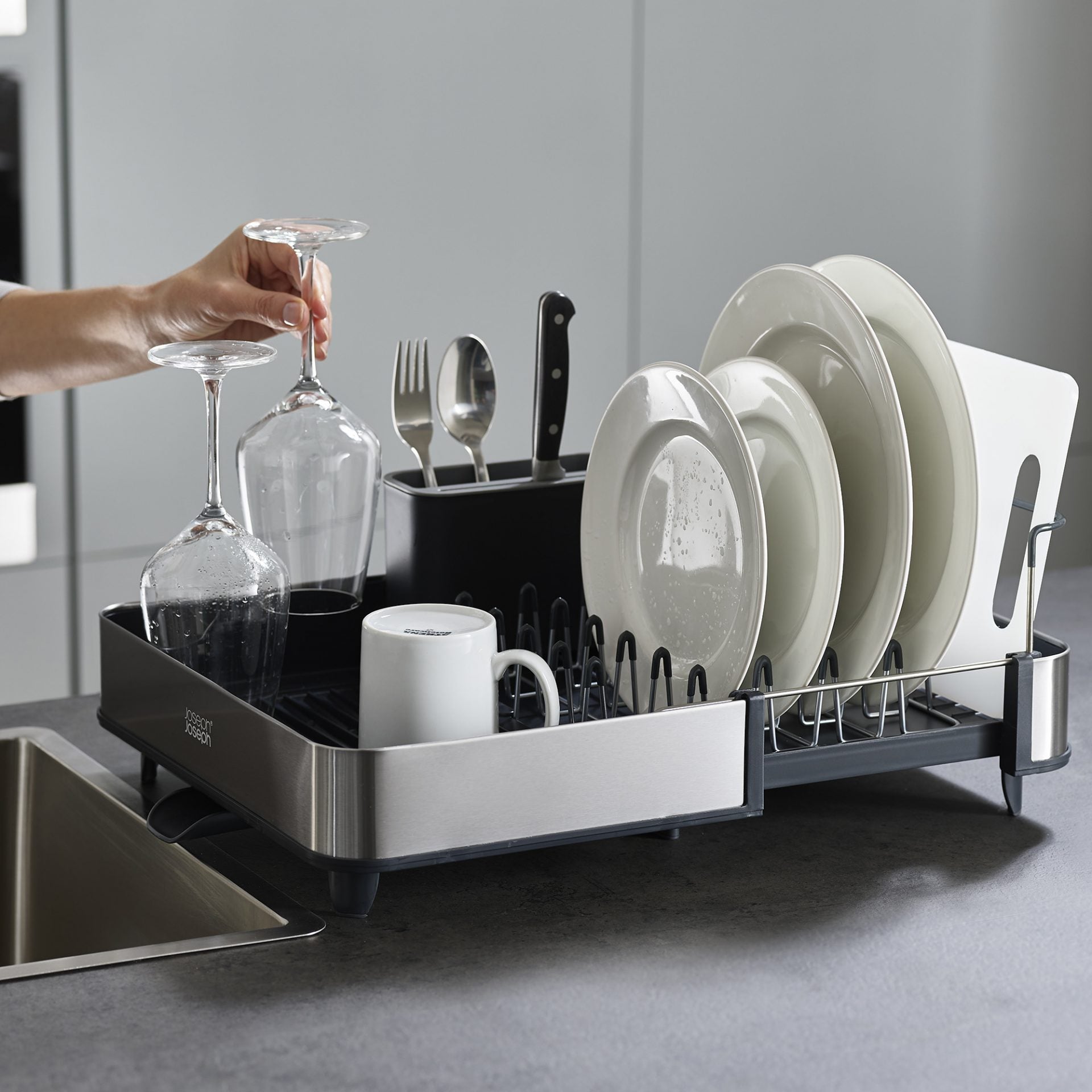 Joseph Joseph Extend Steel Dish Rack image 1