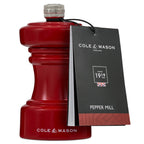 Cole & Mason Hoxton Red Gloss Pepper Mill 104mm image 1