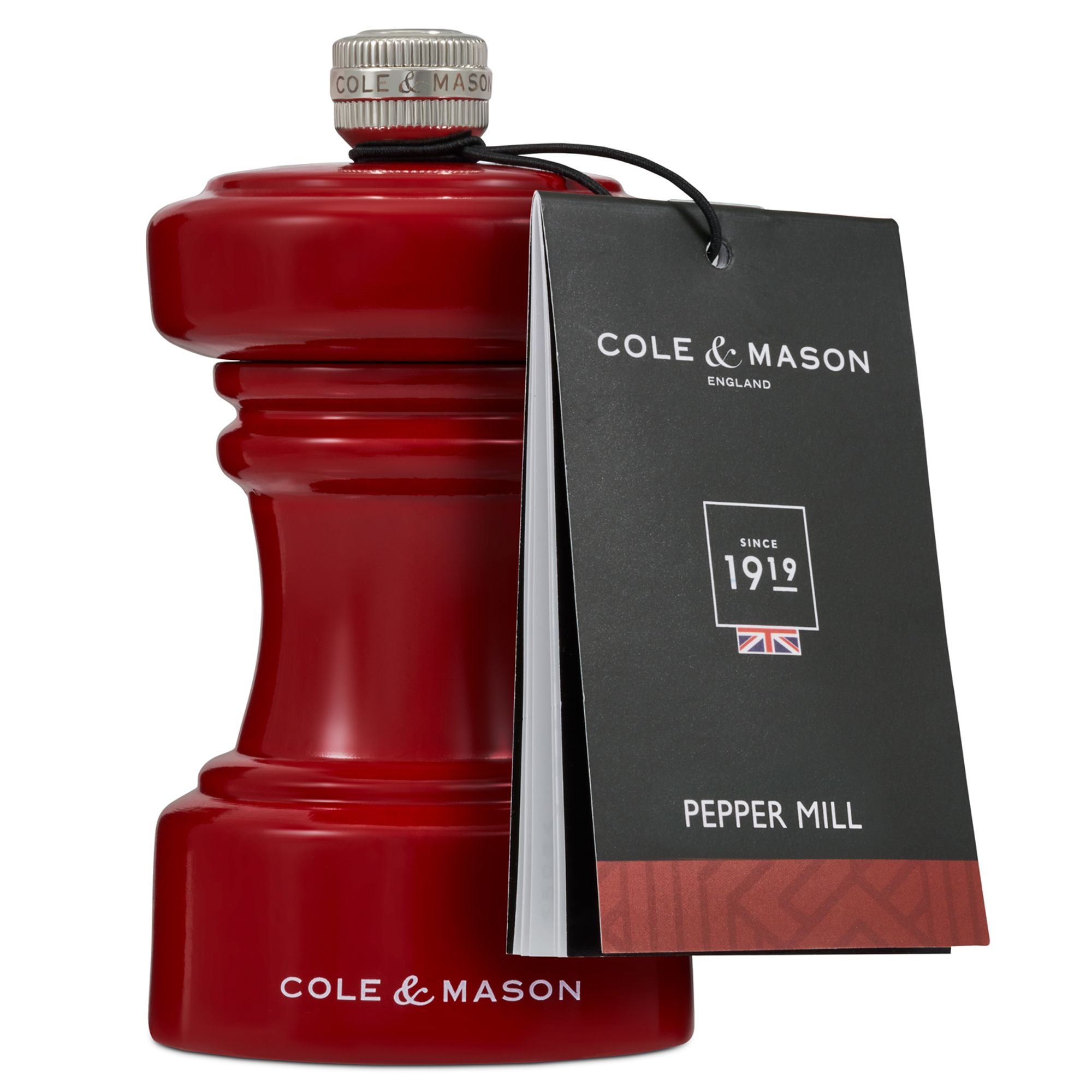 Cole & Mason Hoxton Red Gloss Pepper Mill 104mm image 1