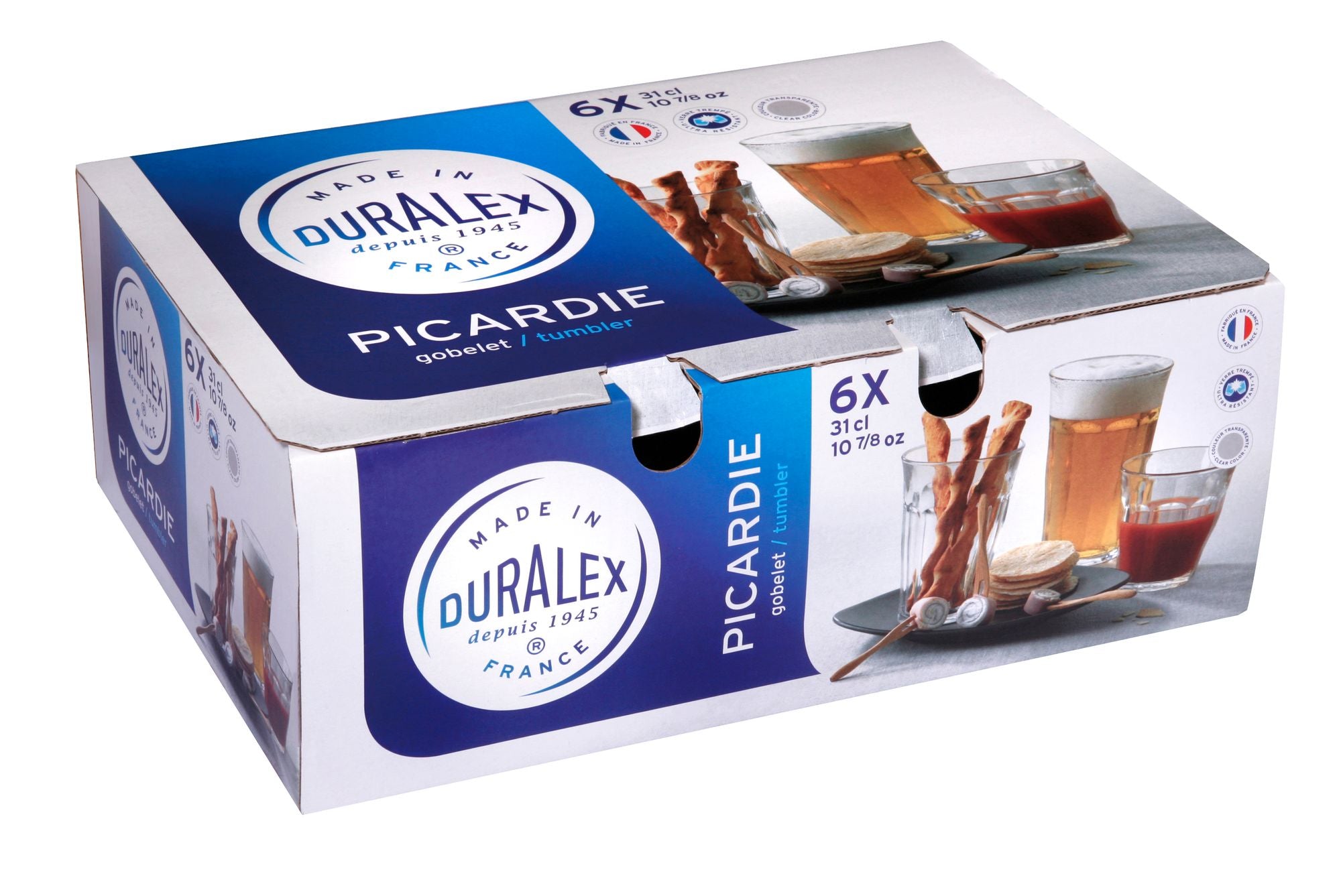 Duralex Picardie Clear Tumbler 310ml Set of 6 image 1