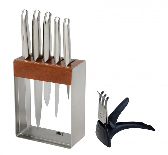 Furi Pro Stainless Steel Knife Block Set 7 Piece image 0