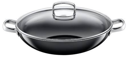 Wok Profi Black With Lid 36Cm image 0