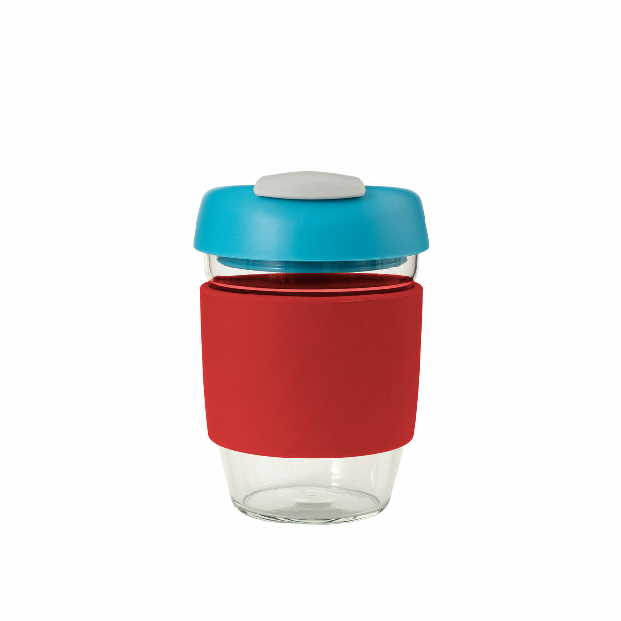 Avanti Glass Gocup, 296Ml/10Oz - Red/Aqua/Grey image 0
