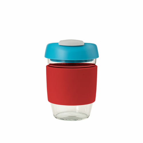 Avanti Glass Gocup, 296Ml/10Oz - Red/Aqua/Grey image 0